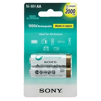 باتری قلمی قابل شارژ سونی مدل NH-AA-B2KN بسته 2 عددی